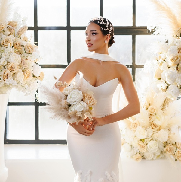 Bride with Flowers